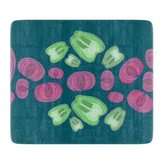 snijplank van gesneden groenten (Voorkant)