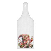 Snijplank van glas met aardbei kabouter (Voorkant)