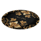 snijplank van gouden bloemen (Hoek)