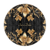 snijplank van gouden bloemen (Voorkant)