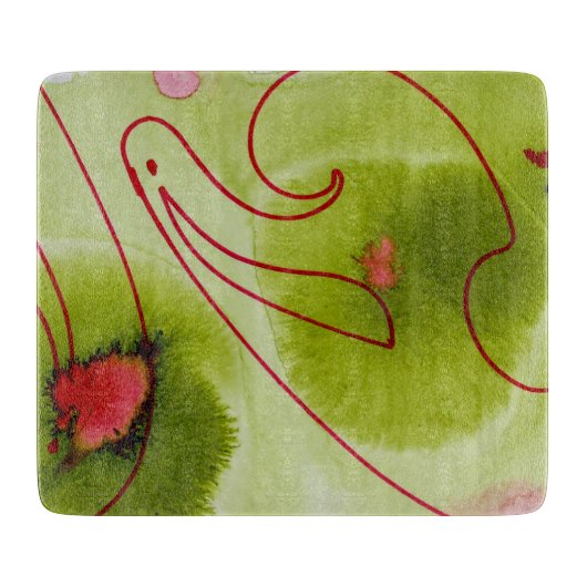 snijplank van groen glas (Voorkant)