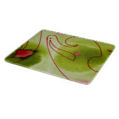 snijplank van groen glas (Hoek)