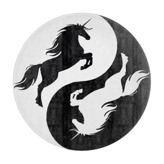 snijplank van Yin Yang Unicorn (Voorkant)