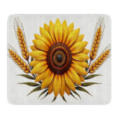 Snijplank van zonnebloem- en tarweglas (Voorkant)