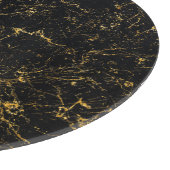 Snijplank van zwart marmeren glas (Hoek)