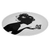 Snijplank Vlinder vrouw wit (Hoek)