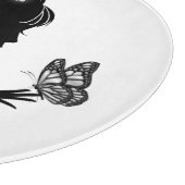 Snijplank Vlinder vrouw wit (Hoek)