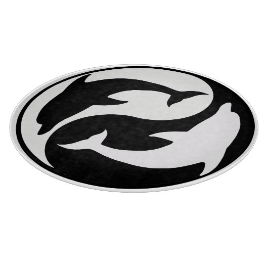 snijplank voor Yin Yang-dolfijnen (Hoek)