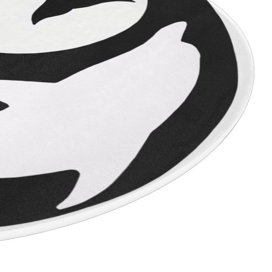 snijplank voor Yin Yang-dolfijnen (Hoek)