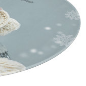 Snijplank, winterkat laat het sneeuwen snijplank (Hoek)