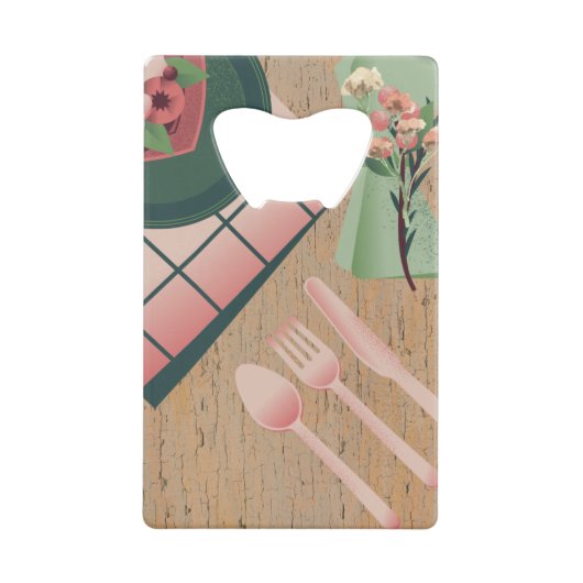 Snijplanken Creditkaart Flessenopener (Voorkant)