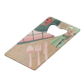 Snijplanken Creditkaart Flessenopener (Voorkant Gekanteld)