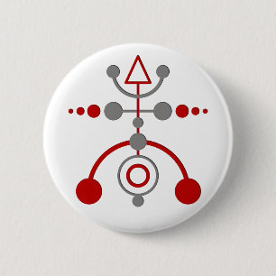 snijpunt V Ronde Button 5,7 Cm