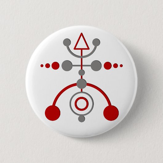 snijpunt V Ronde Button 5,7 Cm (Voorkant)