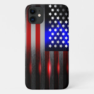 Snijrandlaserknippen Amerikaanse vlag 1 Case-Mate iPhone Case