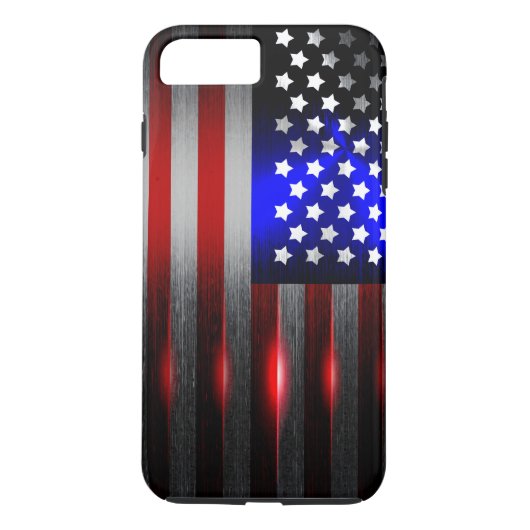 Snijrandlaserknippen Amerikaanse vlag 1 Case-Mate iPhone Case (Achterkant)