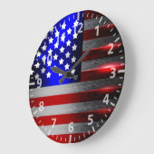 Snijrandlaserknippen Amerikaanse vlag 1 Grote Klok (Hoek)