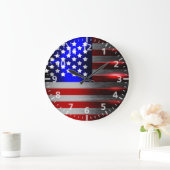 Snijrandlaserknippen Amerikaanse vlag 1 Grote Klok (Huis)
