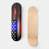 Snijrandlaserknippen Amerikaanse vlag 1 Skateboard (Voorkant)