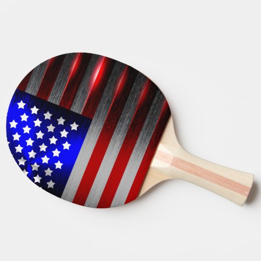 Snijrandlaserknippen Amerikaanse vlag 1 Tafeltennisbatje (Zijkant)