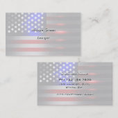 Snijrandlaserknippen Amerikaanse vlag 1 Visitekaartje (Voorkant / Achterkant)