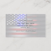 Snijrandlaserknippen Amerikaanse vlag 1 Visitekaartje (Achterkant)