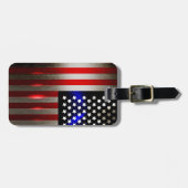 Snijrandlaserknippen Amerikaanse vlag 2 Bagagelabel (Voorkant horizontaal)