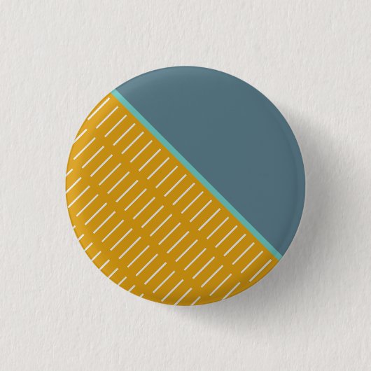 Snijtje blauw-grijs ronde button 3,2 cm (Voorkant)