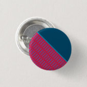 Snijtje blauw ronde button 3,2 cm (Voorkant /achterkant)
