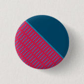 Snijtje blauw ronde button 3,2 cm (Voorkant)