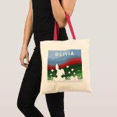 Snijveren cartoon tote bag (Voorkant (product))