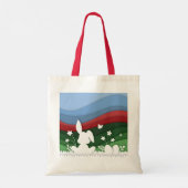 Snijveren cartoon tote bag (Achterkant)