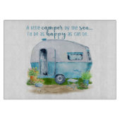  snijvlak van kamperglas snijplank (Voorkant)