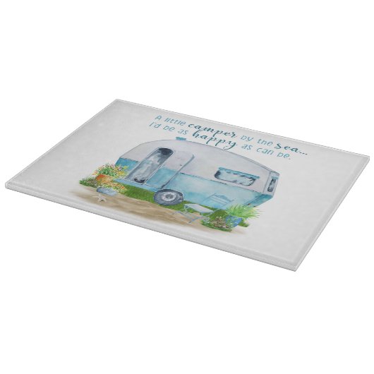  snijvlak van kamperglas snijplank (Hoek)