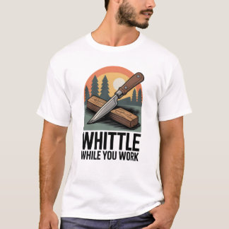 Snijwerk terwijl je werkt - Houtsculptuur T-shirt