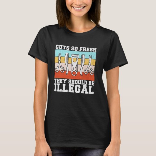 Snijwonden zo vers dat ze illegale kapper zouden m t-shirt (Voorkant)