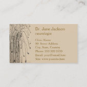 Snijzenuw tekening - Neuroloog Visitekaartje (Achterkant)