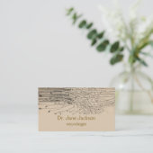 Snijzenuw tekening - Neuroloog Visitekaartje (Staand voorkant)