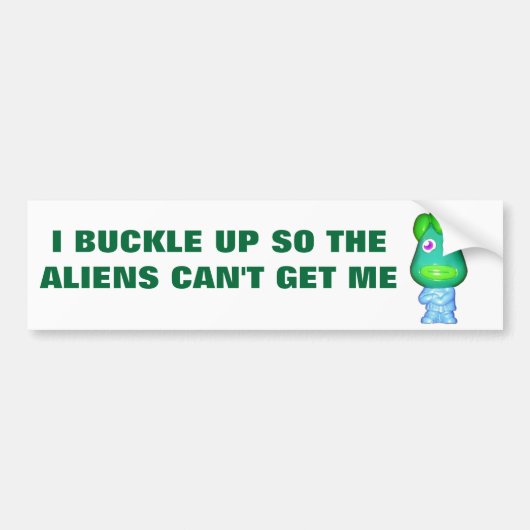 Snikkel omhoog, niet stralen bumpersticker (Voorkant)