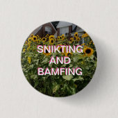 SNIKTING EN BAMFIND RONDE BUTTON 3,2 CM (Voorkant)