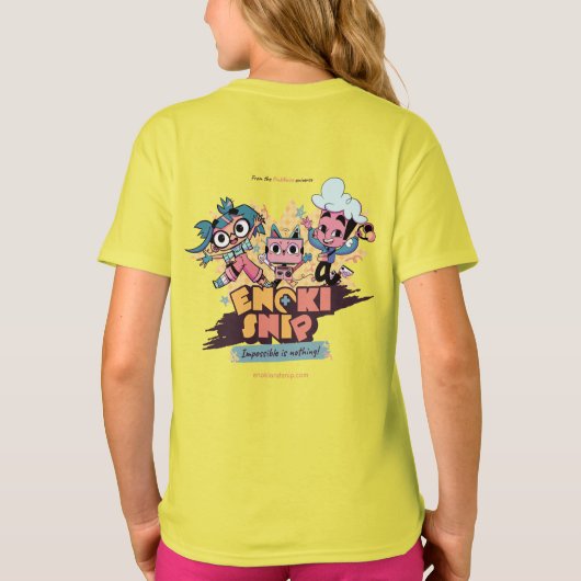 Snip de Enoki&Snip T-shirt (Achterkant)