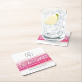 Snip en monster rode wijn proeverij papier onderze kartonnen onderzetters (Insitu)