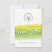 Snip en proef wijnproeverijen uitnodigingen (Voorkant)