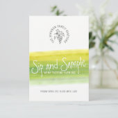 Snip en proef wijnproeverijen uitnodigingen (Staand voorkant)