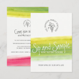 Snip en proef wijnproeverijen uitnodigingen