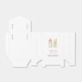 Snip en zie, welkom meisje, nieuwe baby party bedankdoosjes (Uitgevouwen)