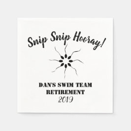 Snip Hoera Swim Team Pensioen | Vasectomie Servet