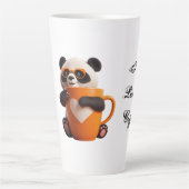 Snip in stijl met Cuteness Overload!" Latte Mok (Voorkant)