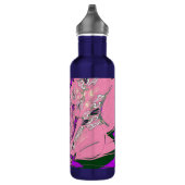 Snip in stijl: Mooie Baby Roze Paarse schaduwkunst Waterfles (Rechts)