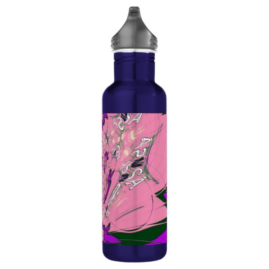 Snip in stijl: Mooie Baby Roze Paarse schaduwkunst Waterfles (Rechts)